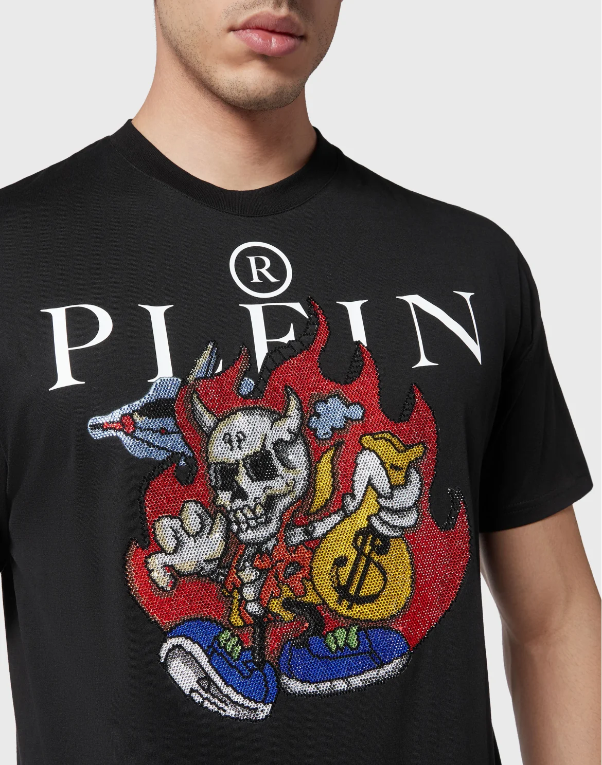 T-shirt Round Neck SS Skully Gang, цвет: Черный