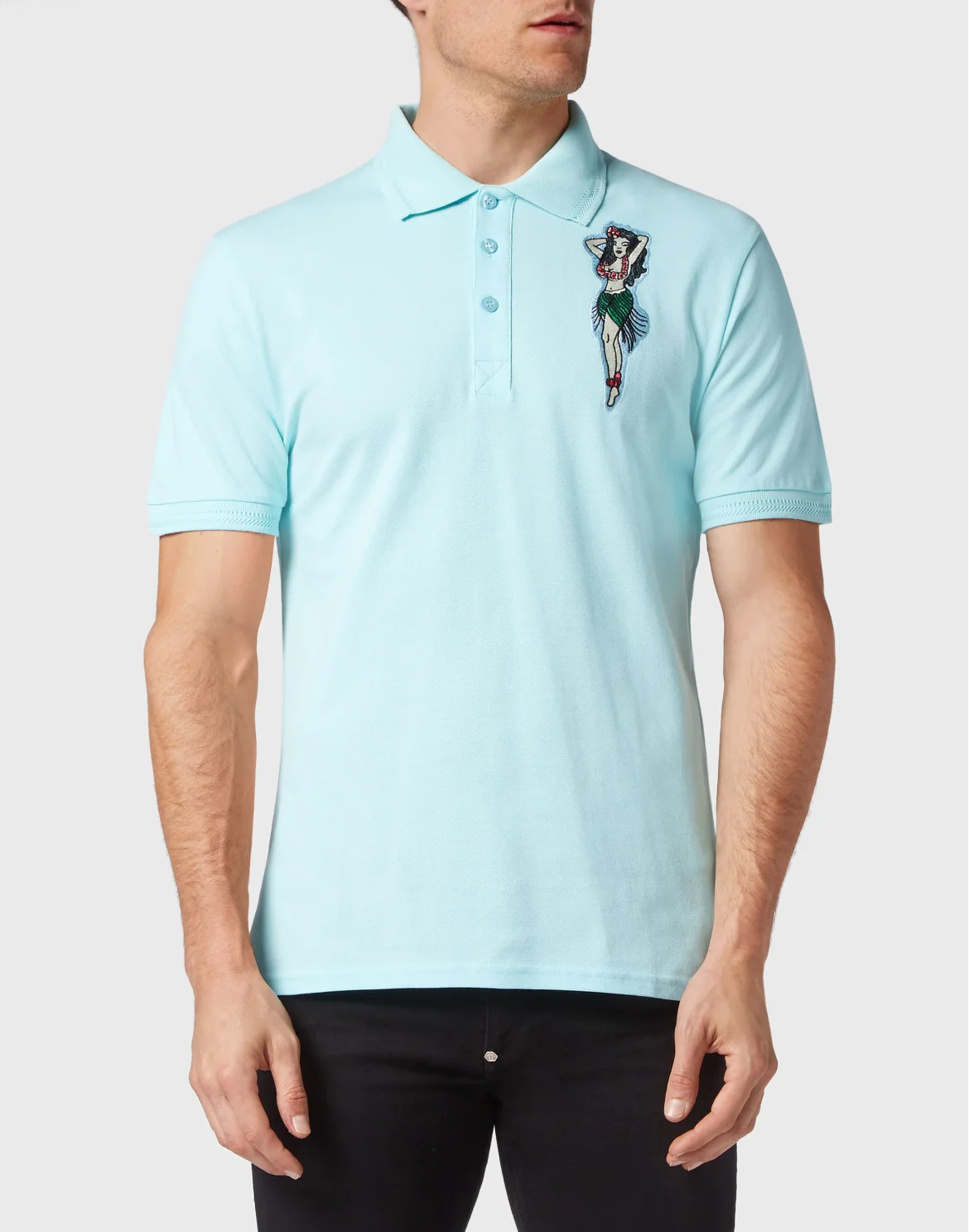 Slim Fit Polo shirt SS Hawaii, цвет: Голубой