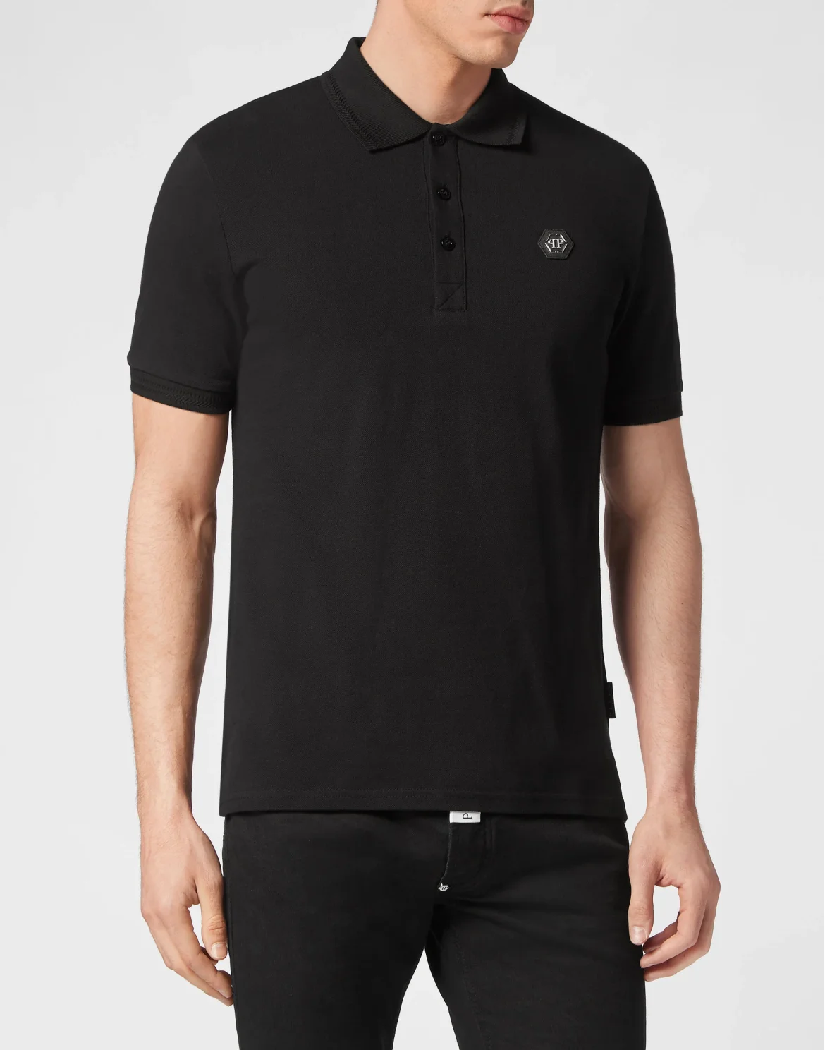 Slim Fit Polo shirt SS Skully Gang, цвет: Черный