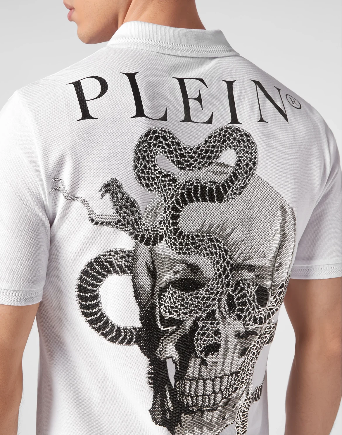 Slim Fit Polo shirt SS Snake, цвет: Белый