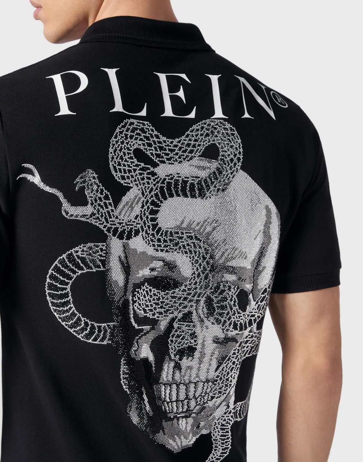 Slim Fit Polo shirt SS Snake, цвет: Черный