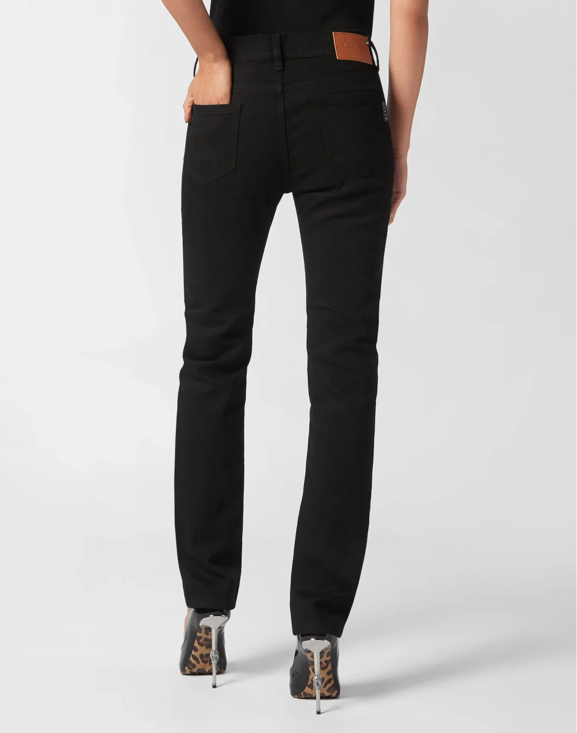 Denim Trousers Regular fit, цвет: Черный
