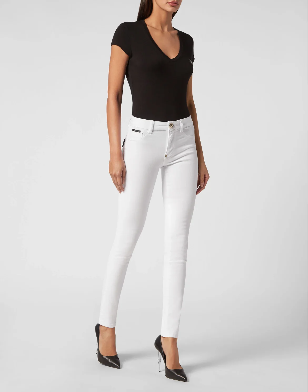 Denim Jeggings, цвет: Белый