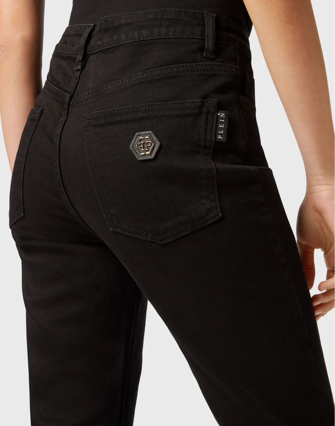 Denim Flare Trousers, цвет: Черный