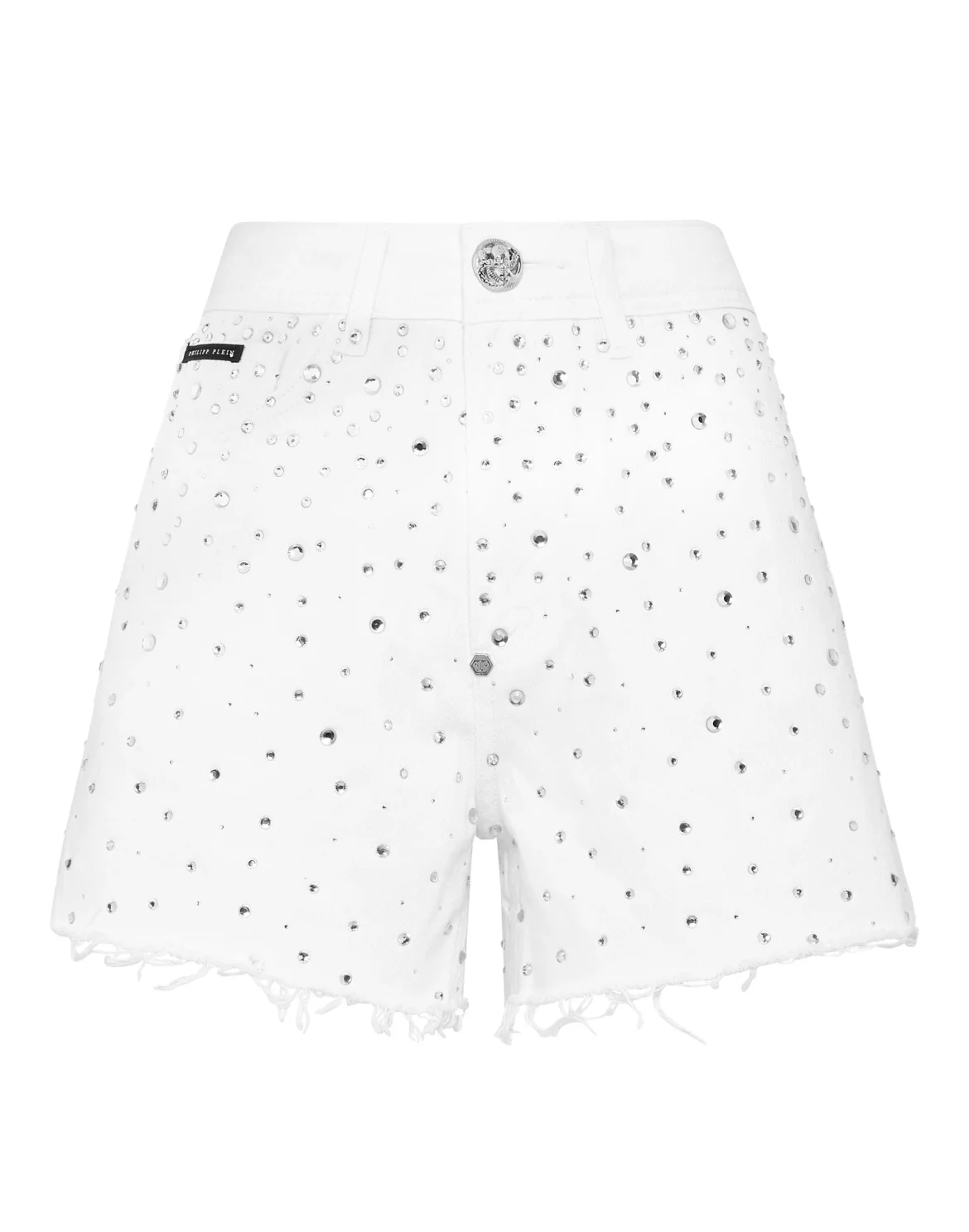 Denim Hot Pants Crystal Rain, цвет: Белый