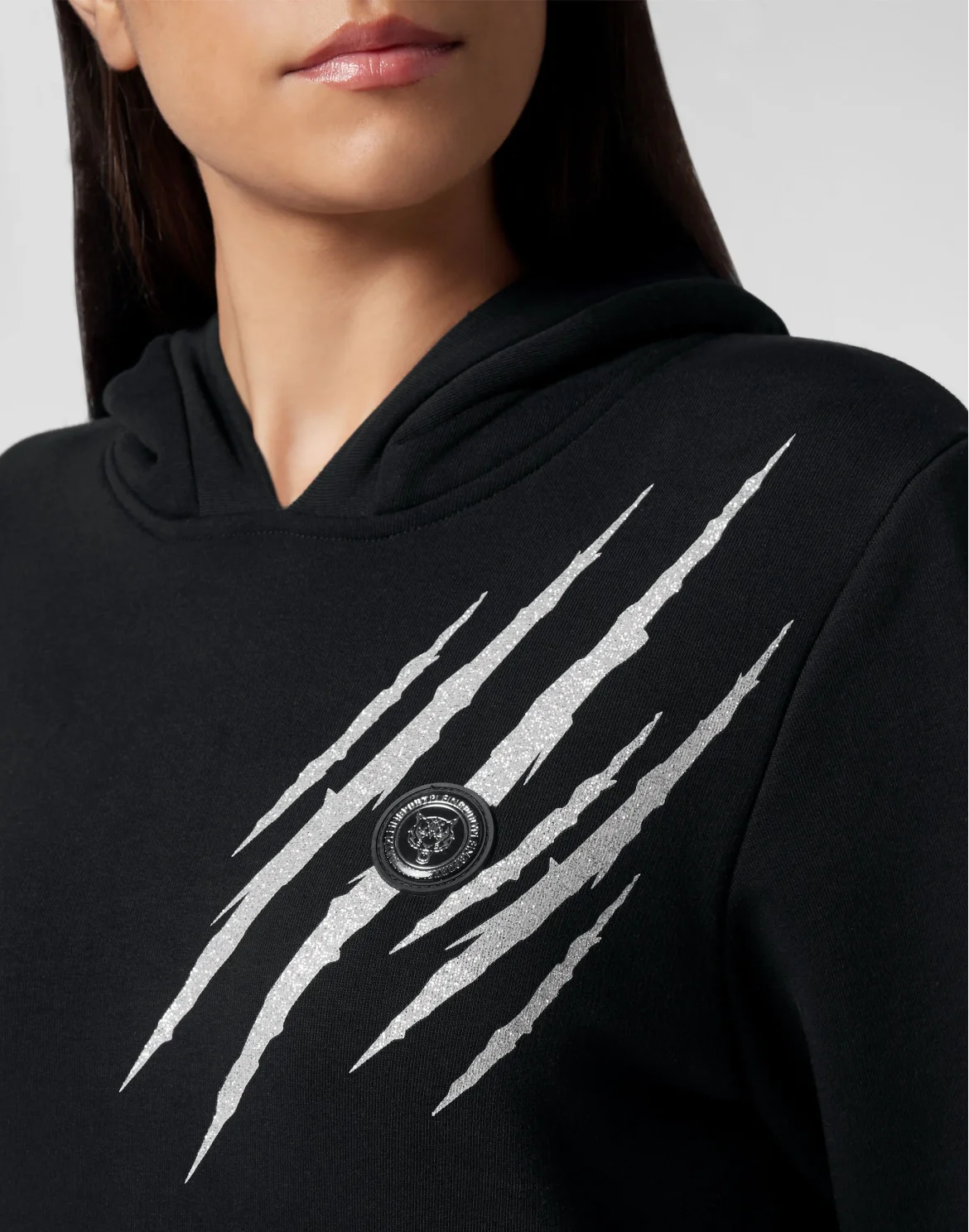 Hoodie Sweatshirt Scratch, цвет: Черный