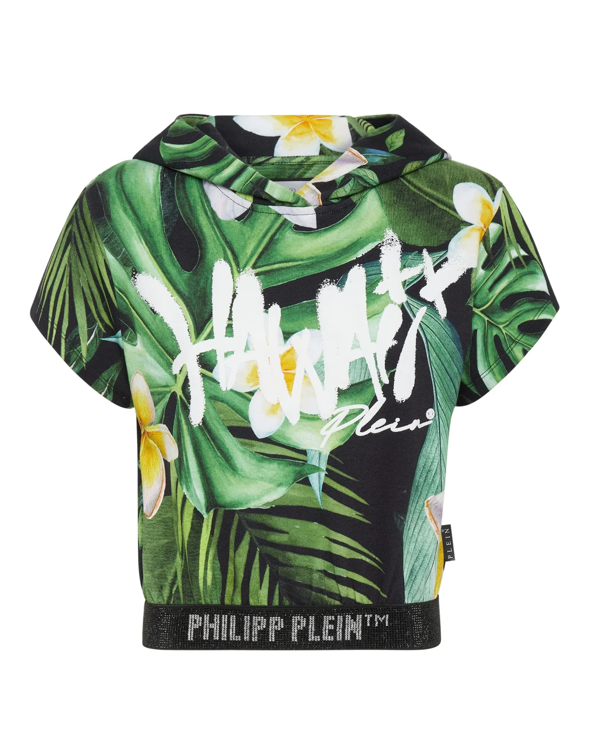 Cropped Hoodie Sweatshirt SS Hawaii, цвет: Зеленый