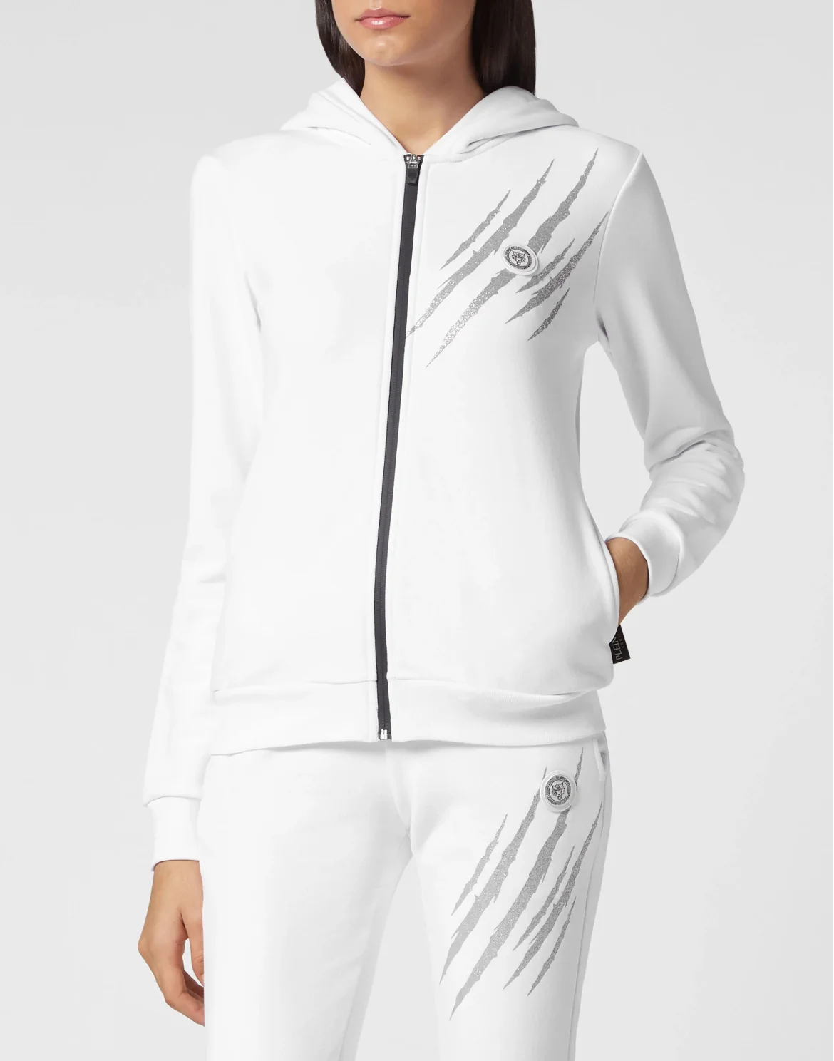 Jogging Tracksuit: Hoodie/Trousers Scratch, цвет: Белый