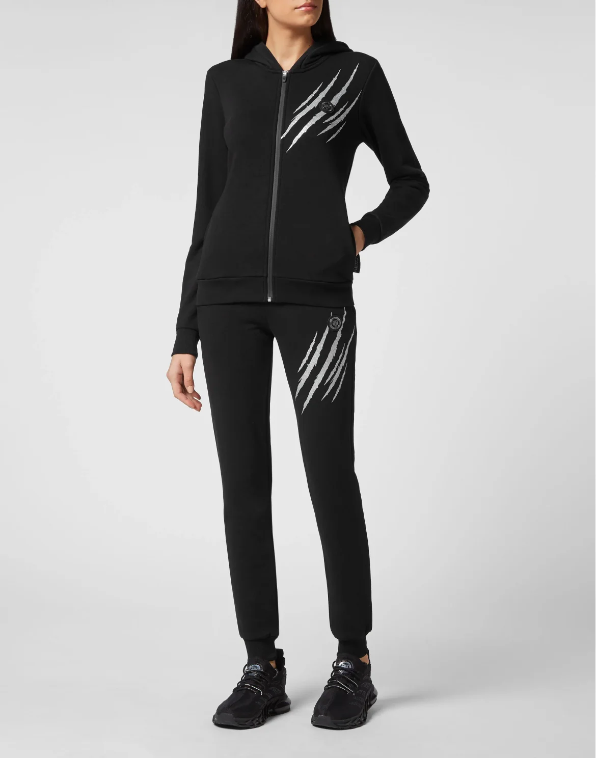 Jogging Tracksuit: Hoodie/Trousers Scratch, цвет: Черный