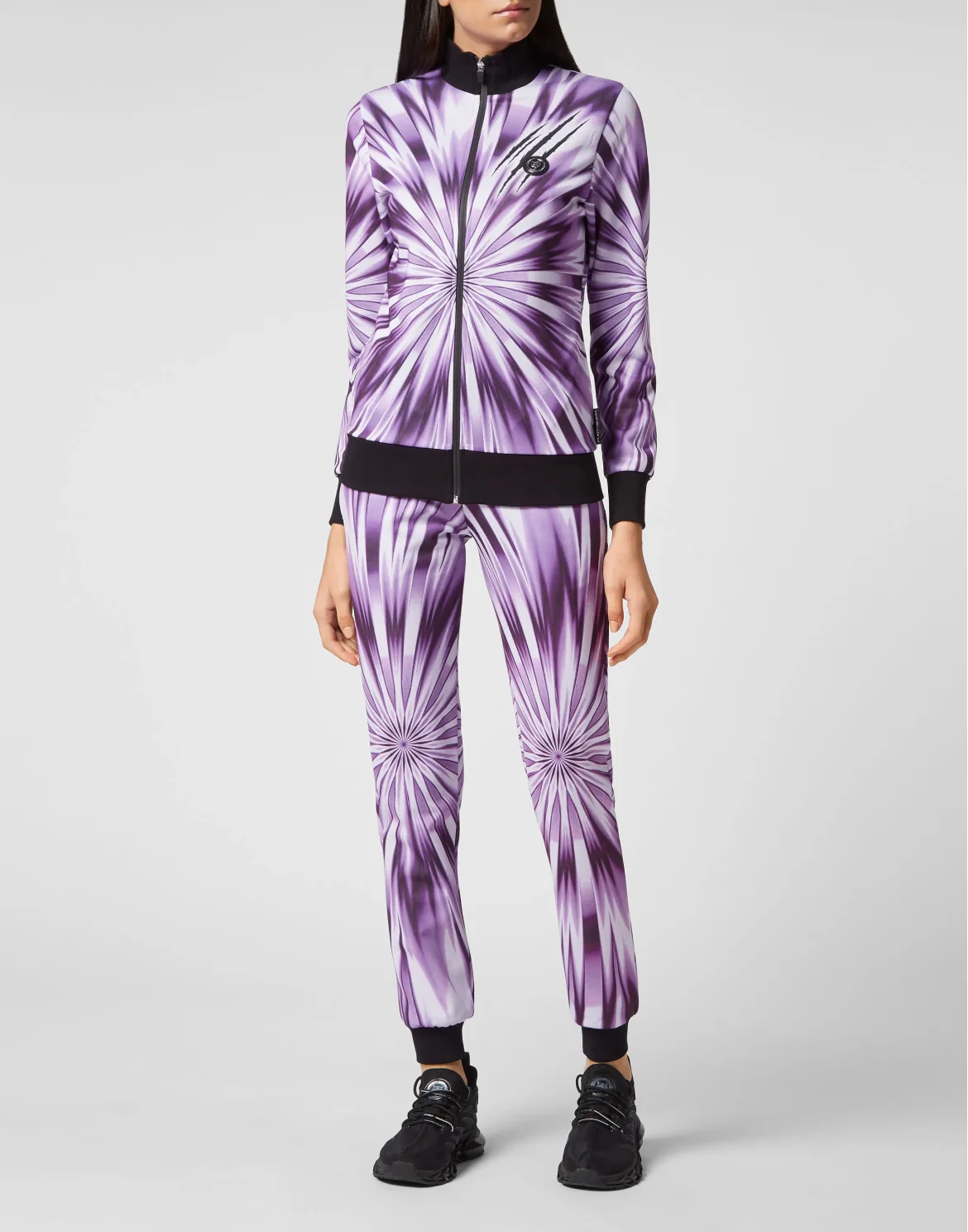 Tie-dye Jogging Tracksuit: Top/Trousers Scratch, цвет: Розовый