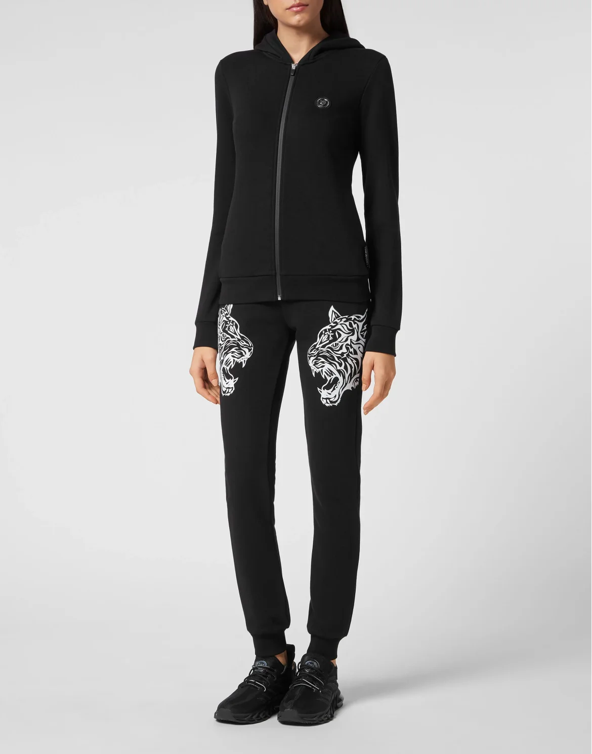 Jogging Tracksuit: Hoodie/Trousers Tiger, цвет: Черный