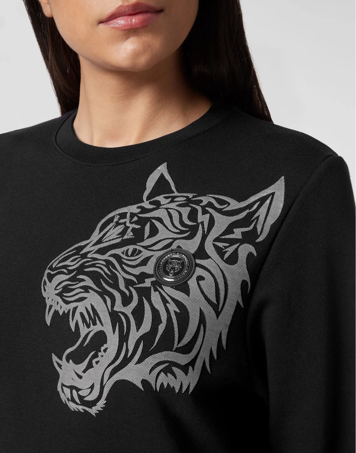 Sweatshirt LS Tiger, цвет: Черный