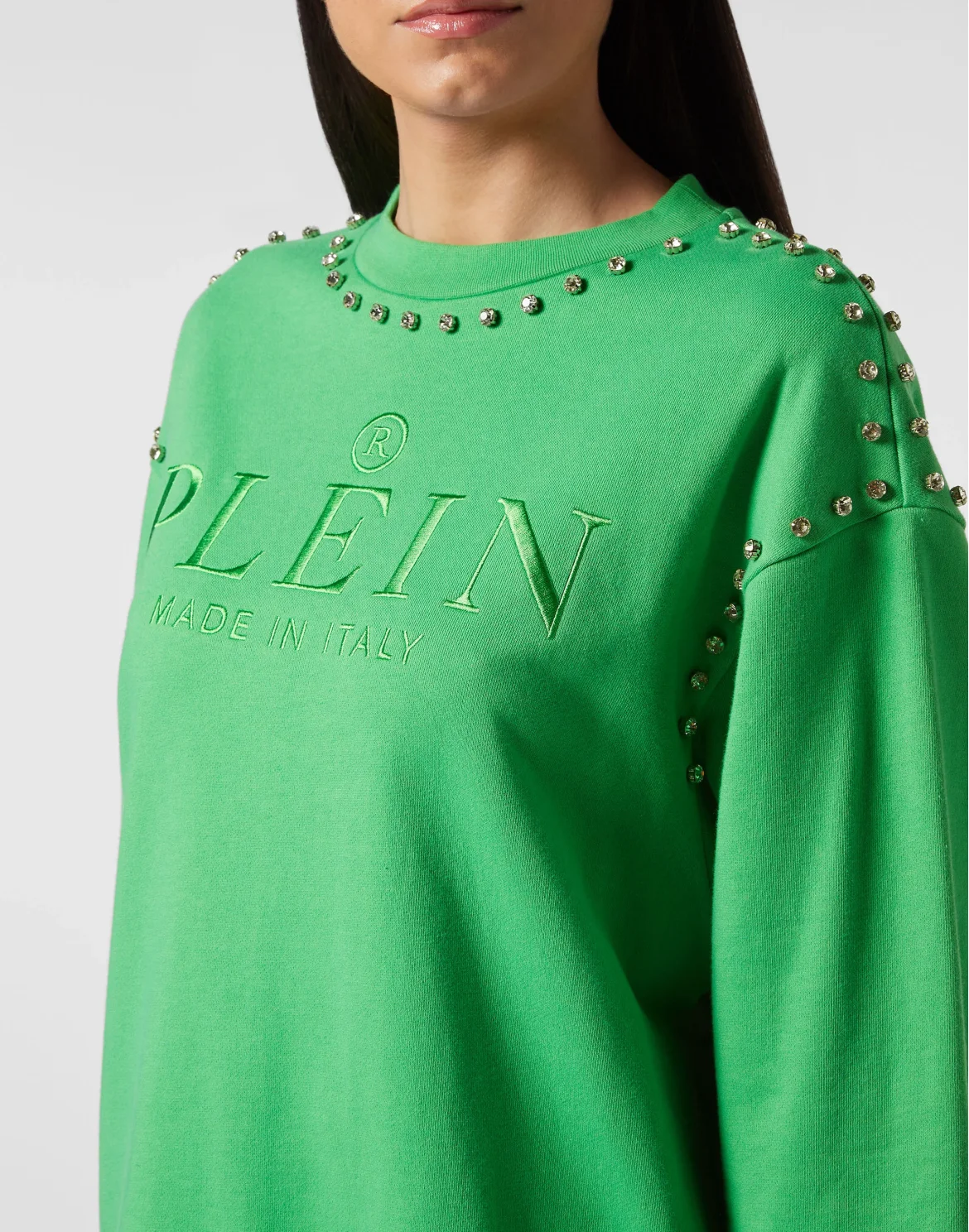 Oversize Sweatshirt LS Stones, цвет: Зеленый