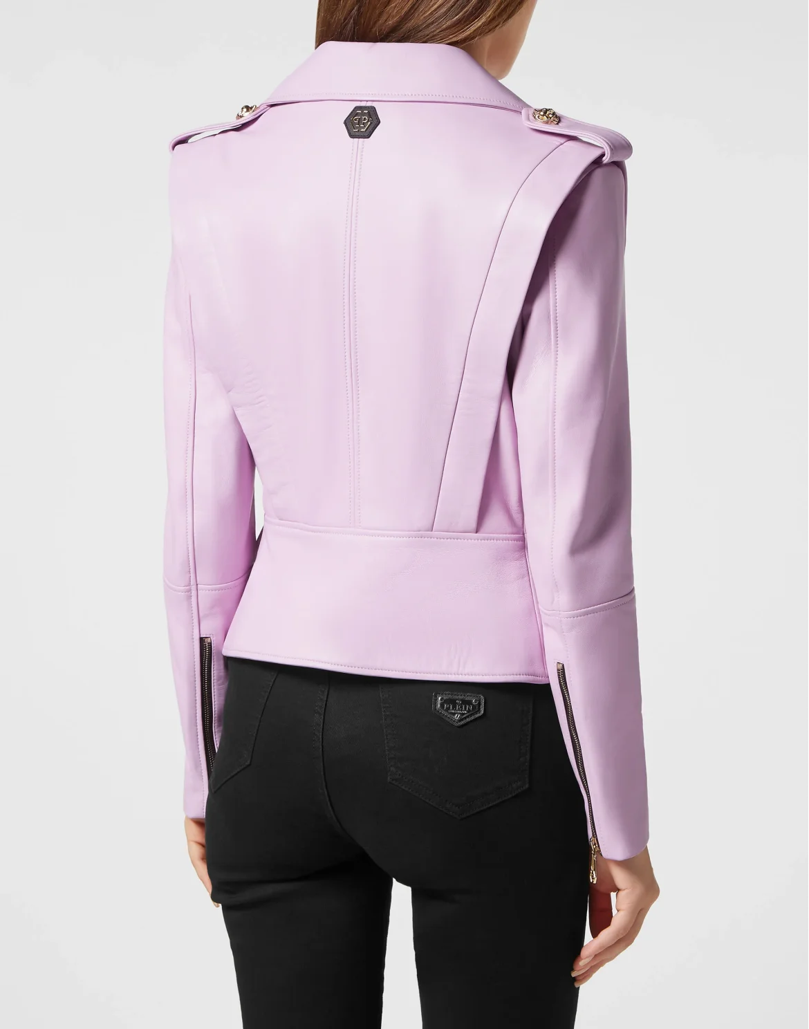 Leather Regular Fit Jacket, цвет: Розовый