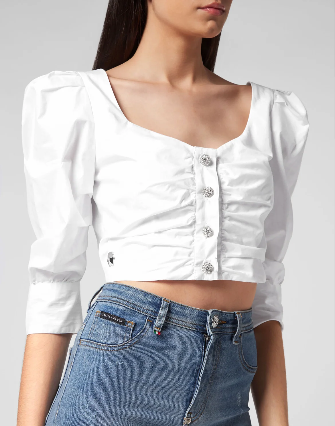 Cropped Top, цвет: Белый