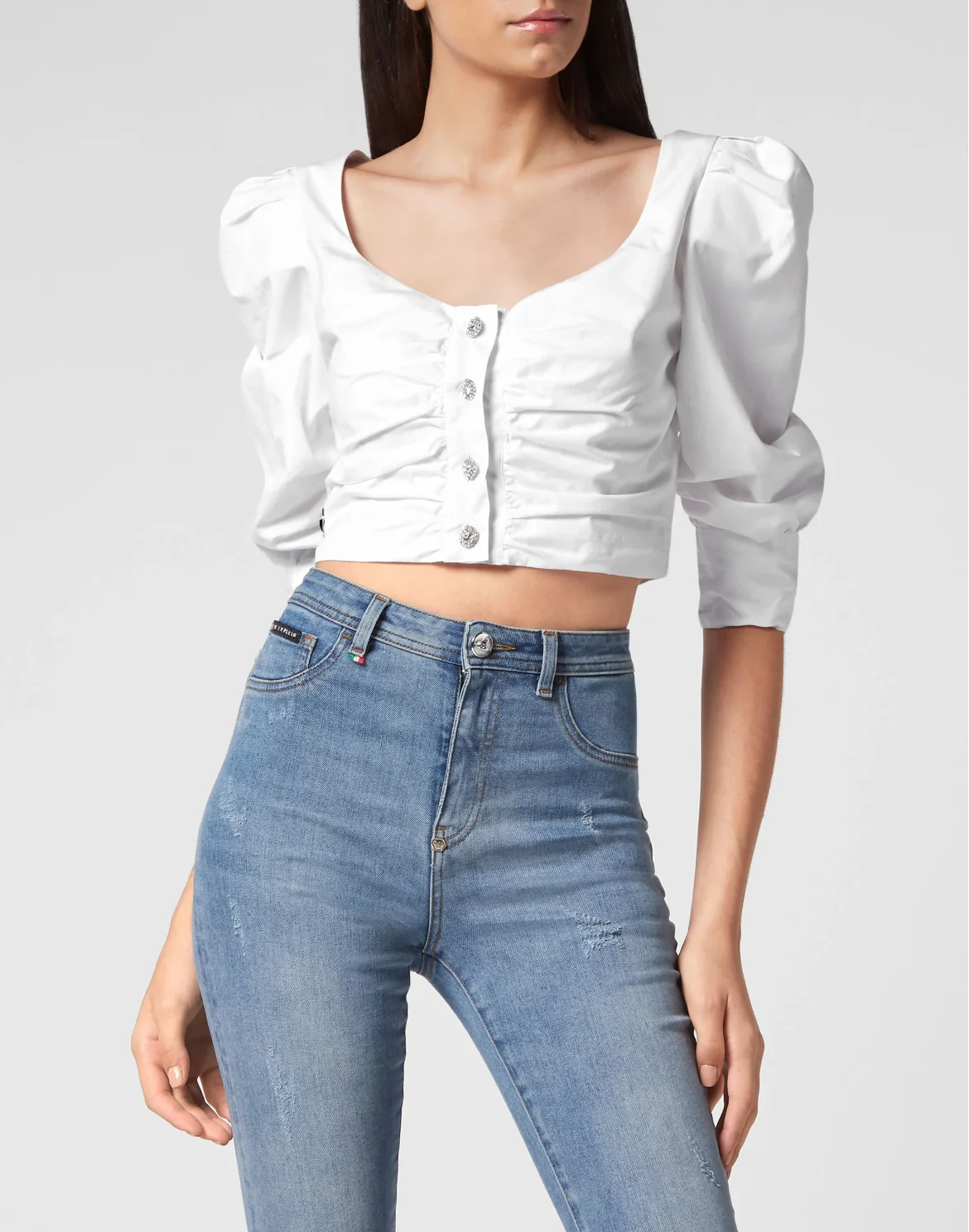 Cropped Top, цвет: Белый
