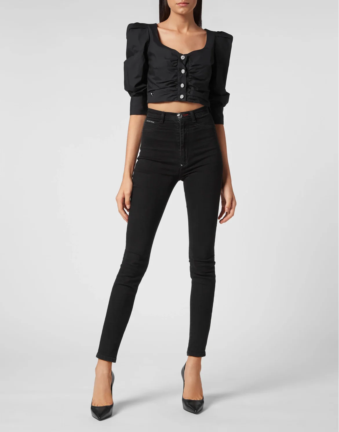 Cropped Top, цвет: Черный