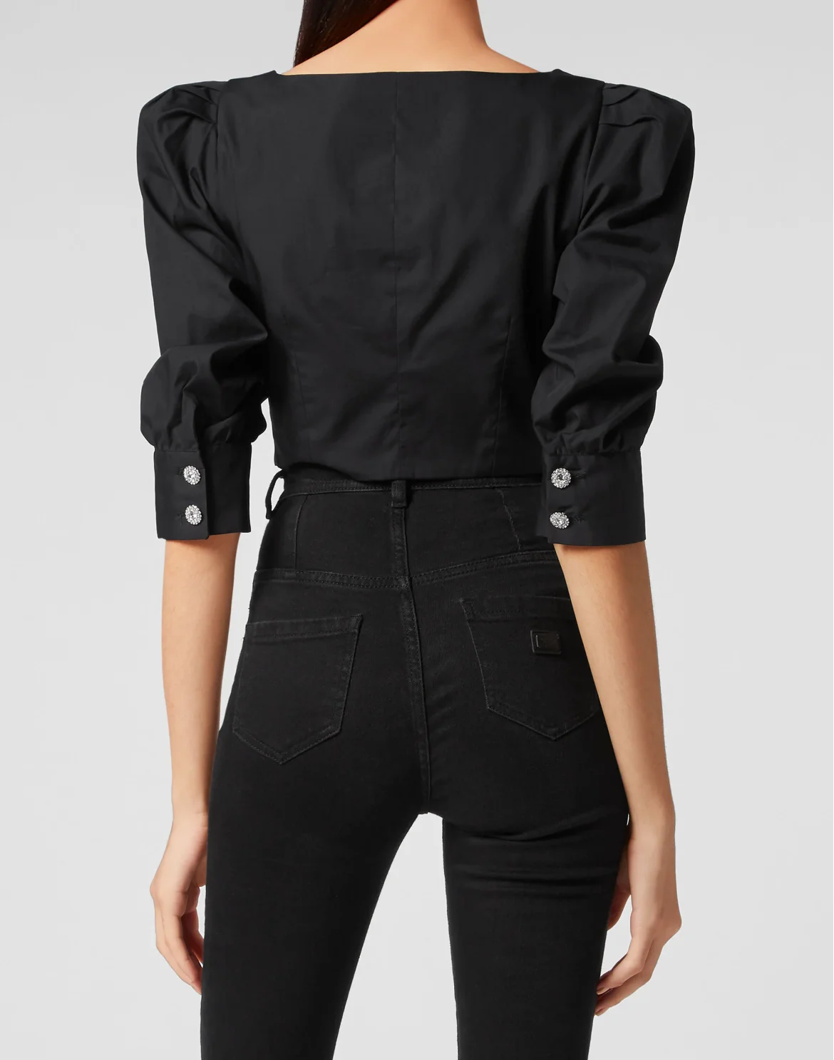 Cropped Top, цвет: Черный