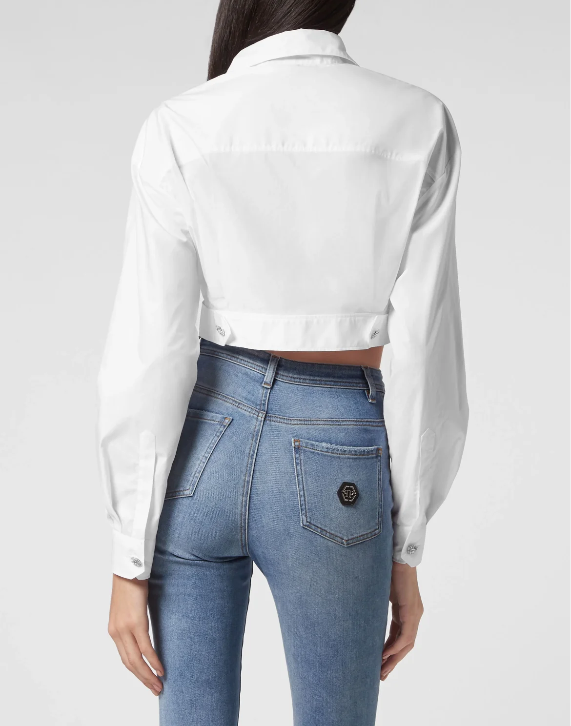 Cropped Shirt LS, цвет: Белый