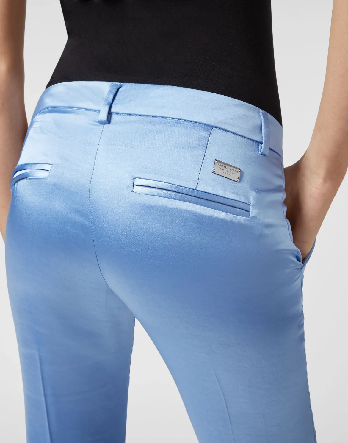 Satin Trousers, цвет: Голубой
