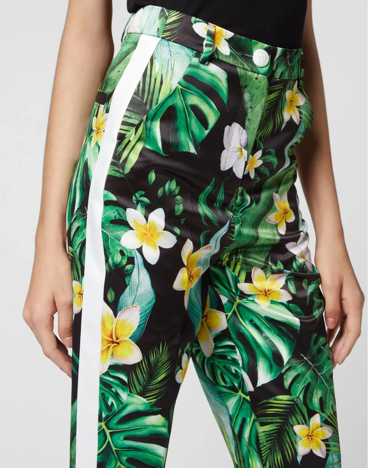 Duchesse Super High Waist Trousers Hawaii, цвет: Зеленый