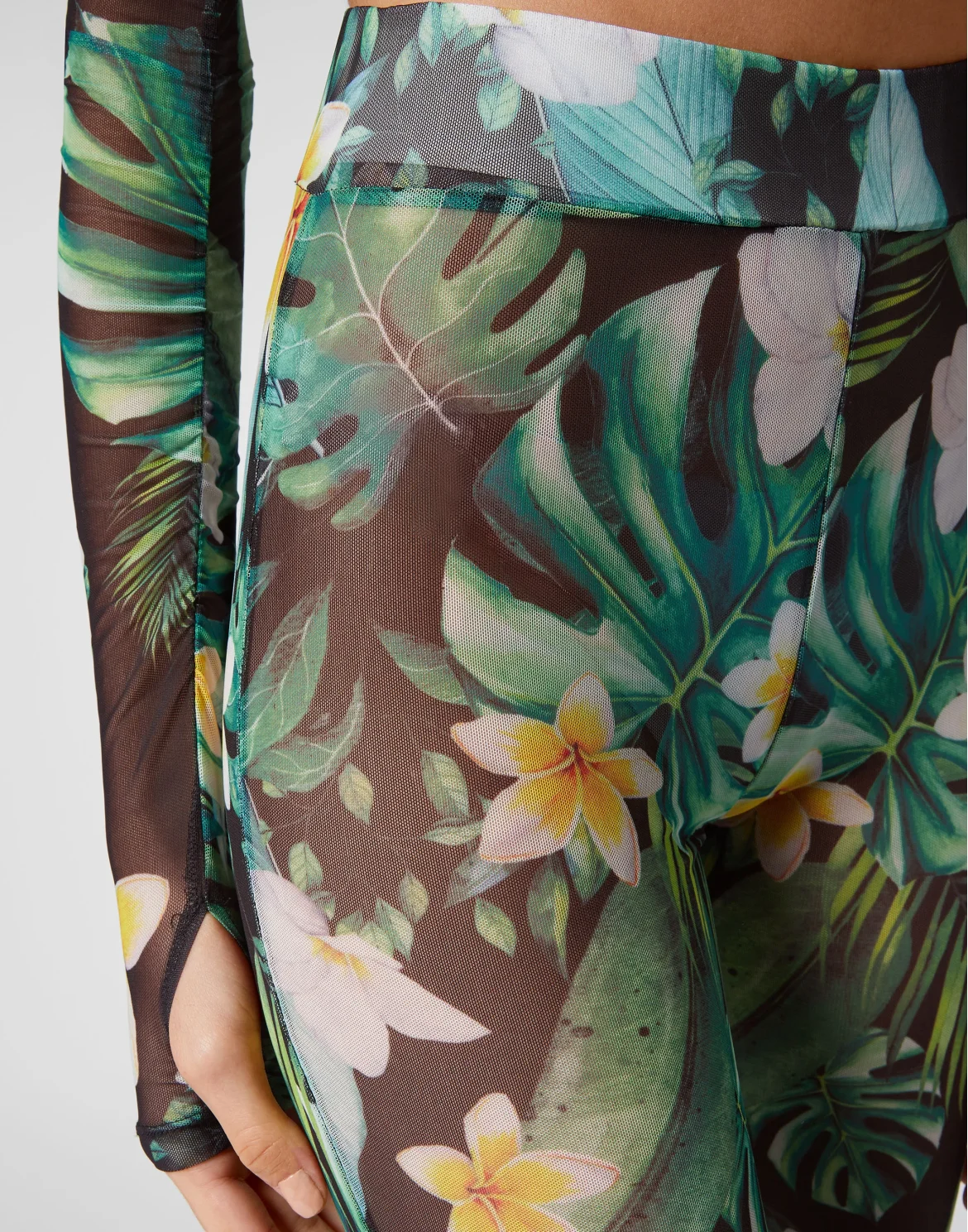 Flare Trousers Hawaii, цвет: Зеленый
