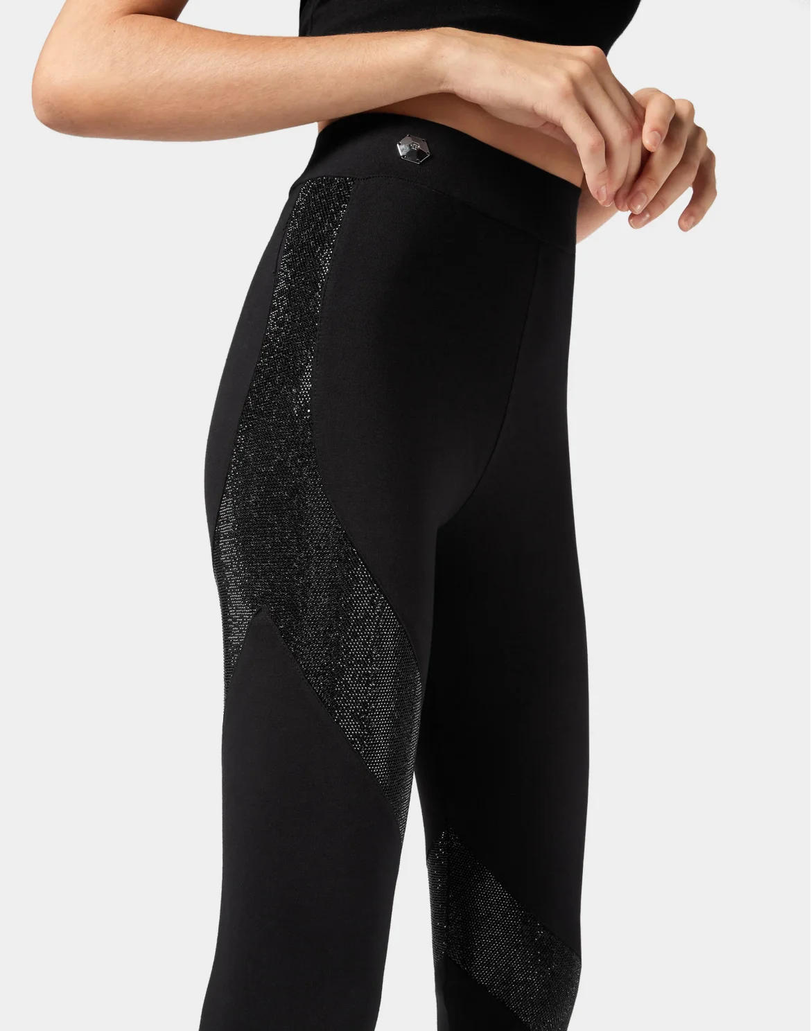High Waist Leggings Crystal, цвет: Черный