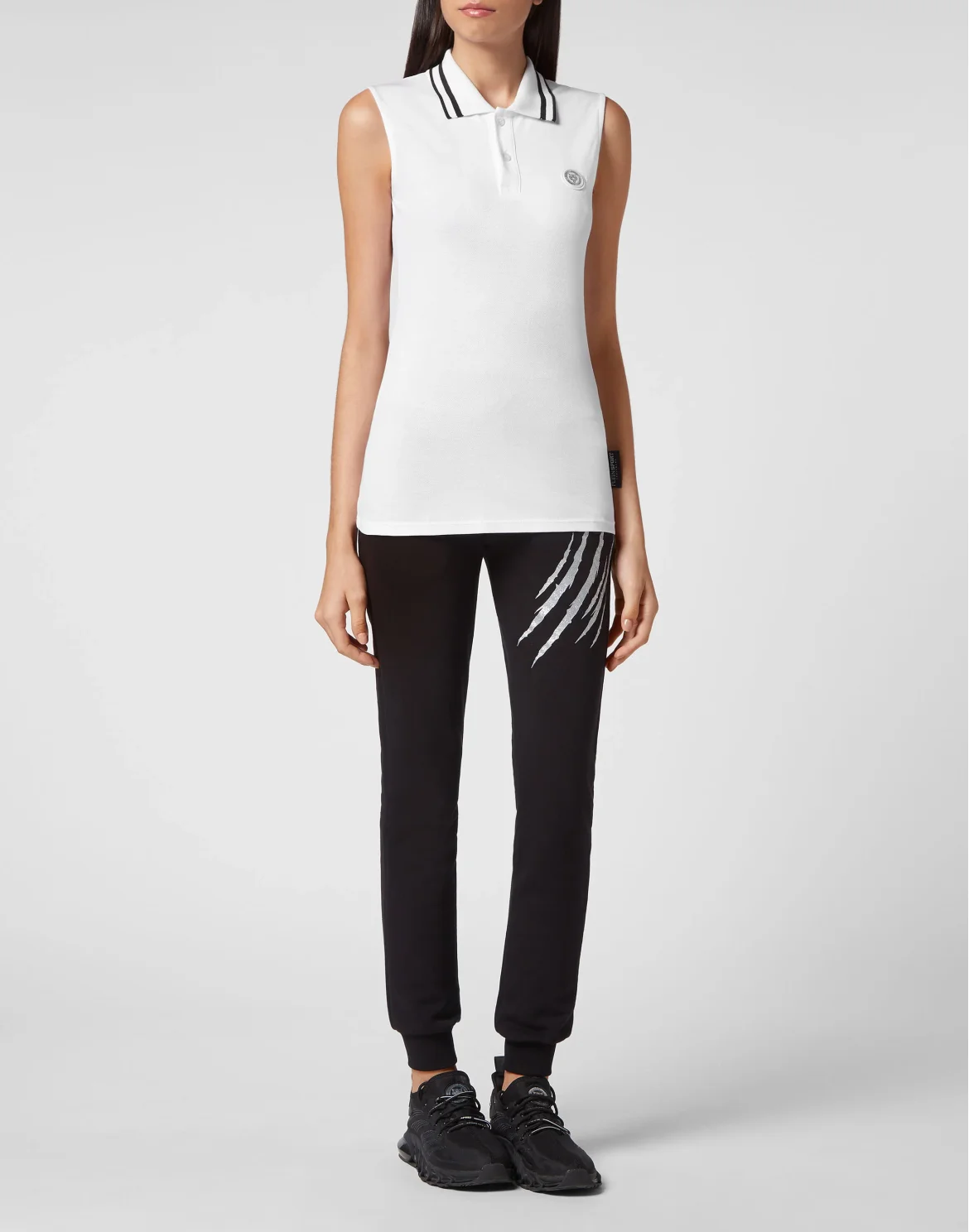 Sleeveless Polo shirt, цвет: Белый