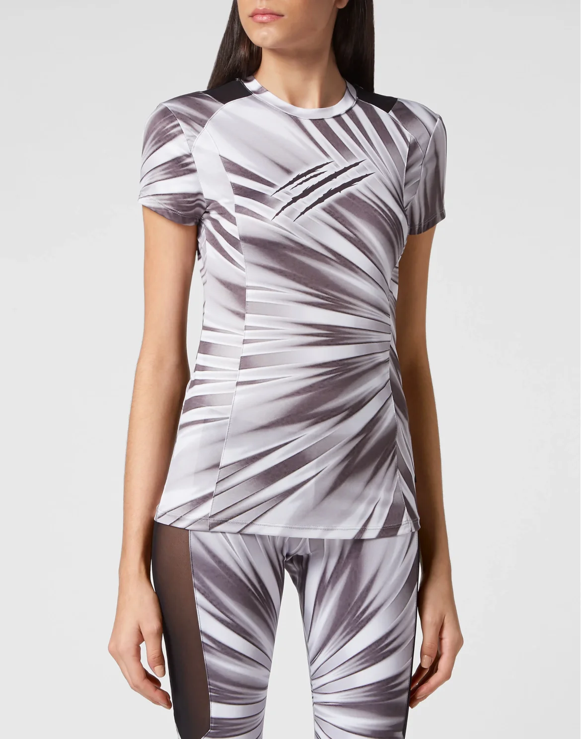 Tie-dye T-shirt Round Neck SS Scratch, цвет: Белый