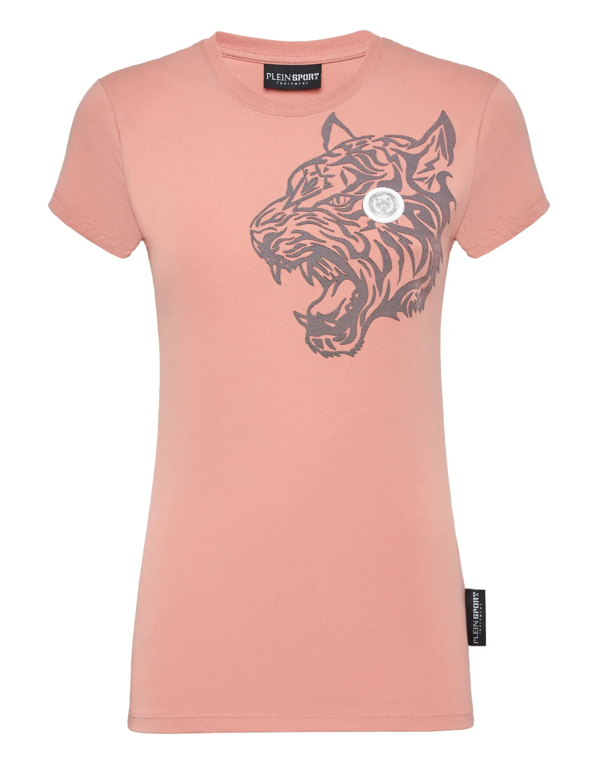T-shirt Round Neck Sexy Pure Fit Tiger, цвет: Розовый