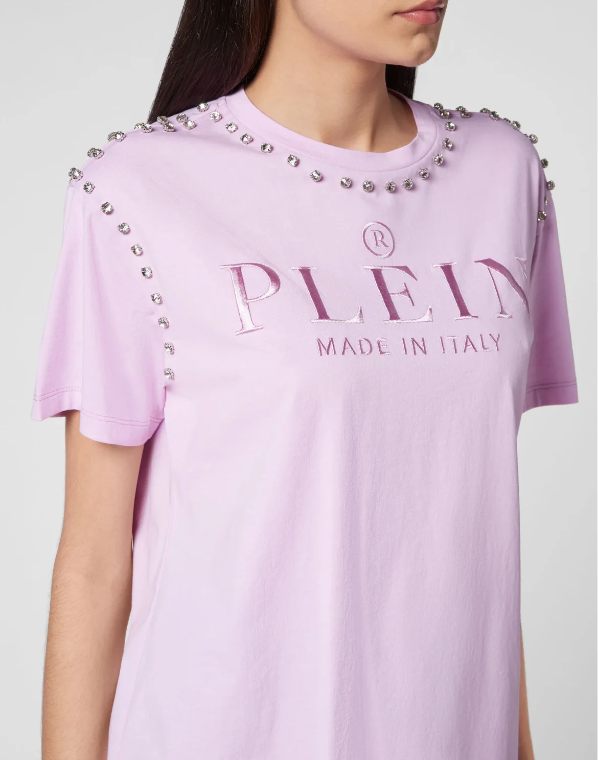 T-shirt Round Neck SS Stones, цвет: Розовый