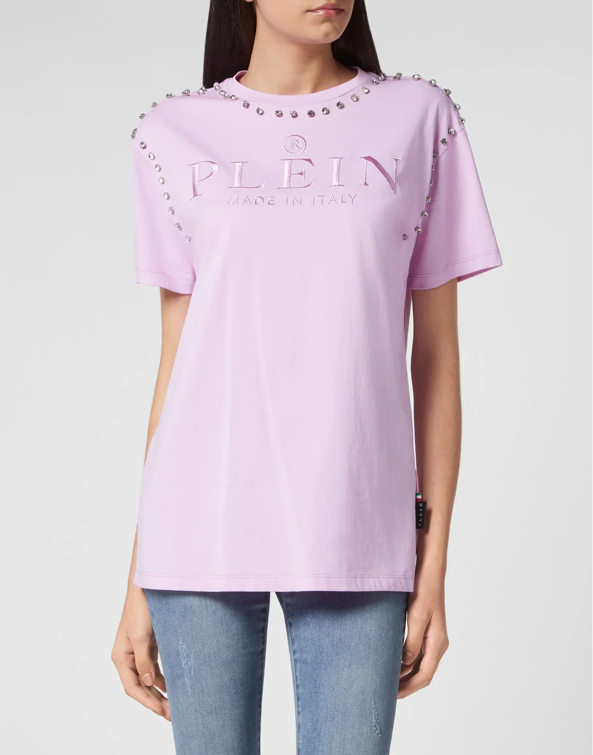 T-shirt Round Neck SS Stones, цвет: Розовый