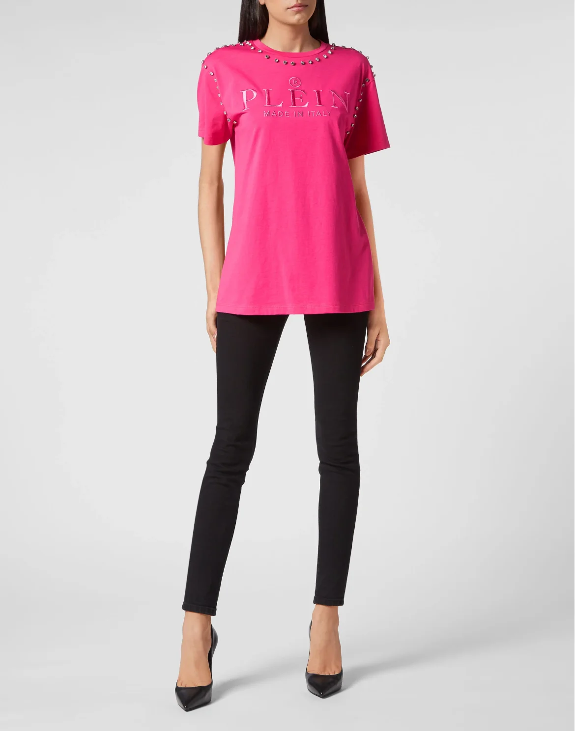 T-shirt Round Neck SS Stones, цвет: Розовый