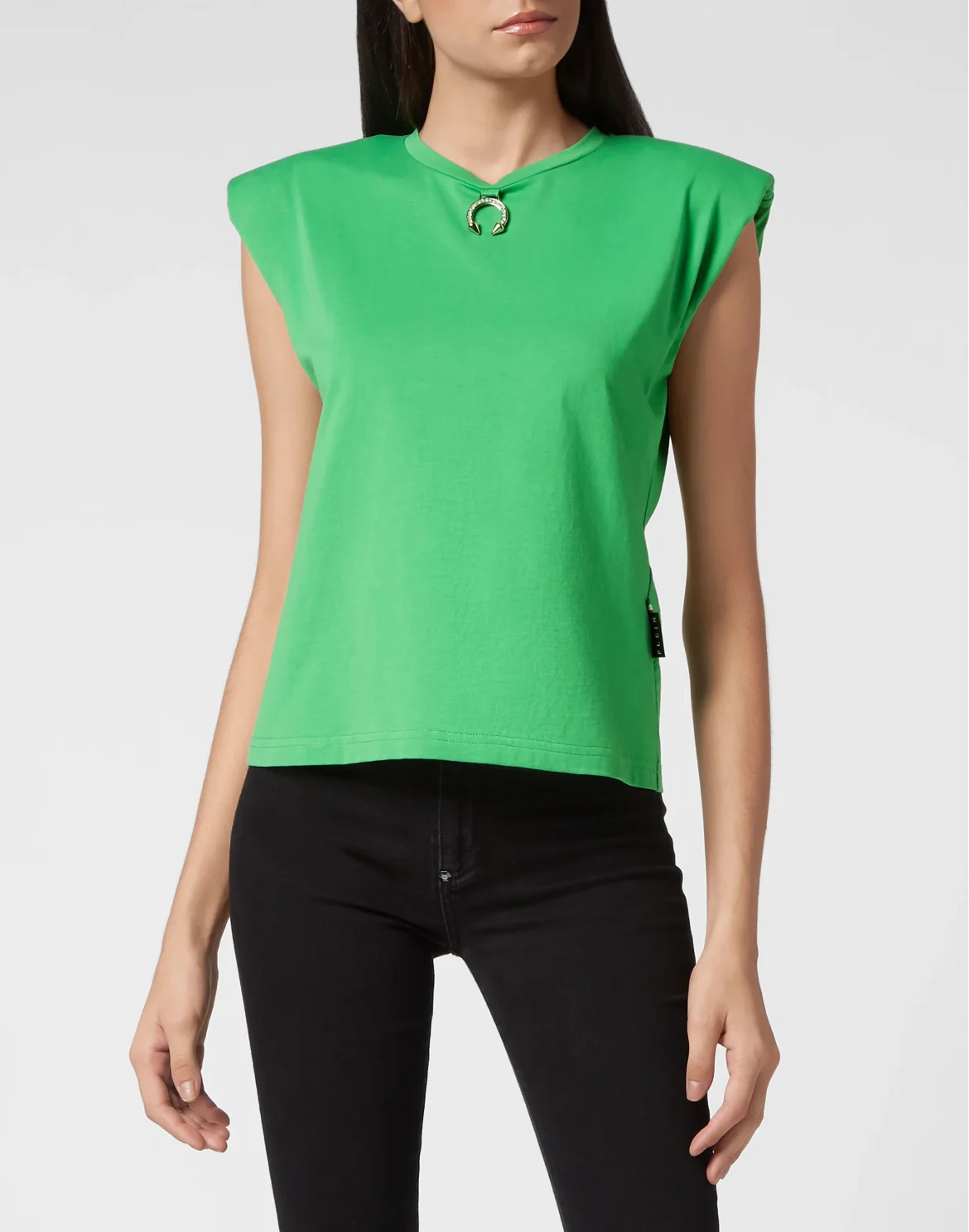 Shoulder Pads Tank Top Basic, цвет: Зеленый