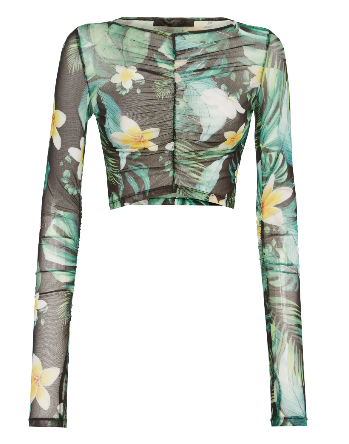 Cropped T-shirt LS Hawaii, цвет: Зеленый