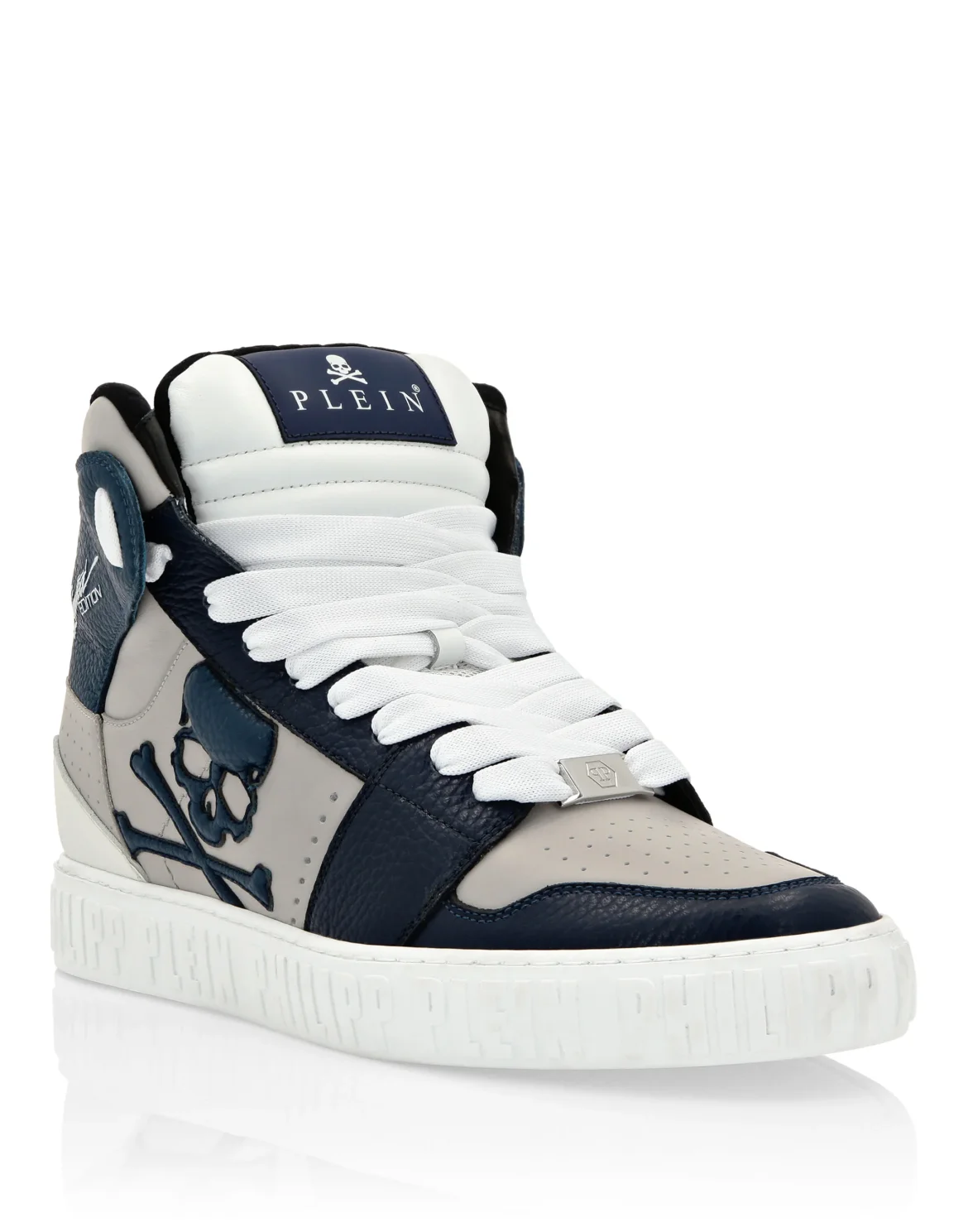 Super Street Hi-Top Sneakers Skull&Bones, цвет: Белый