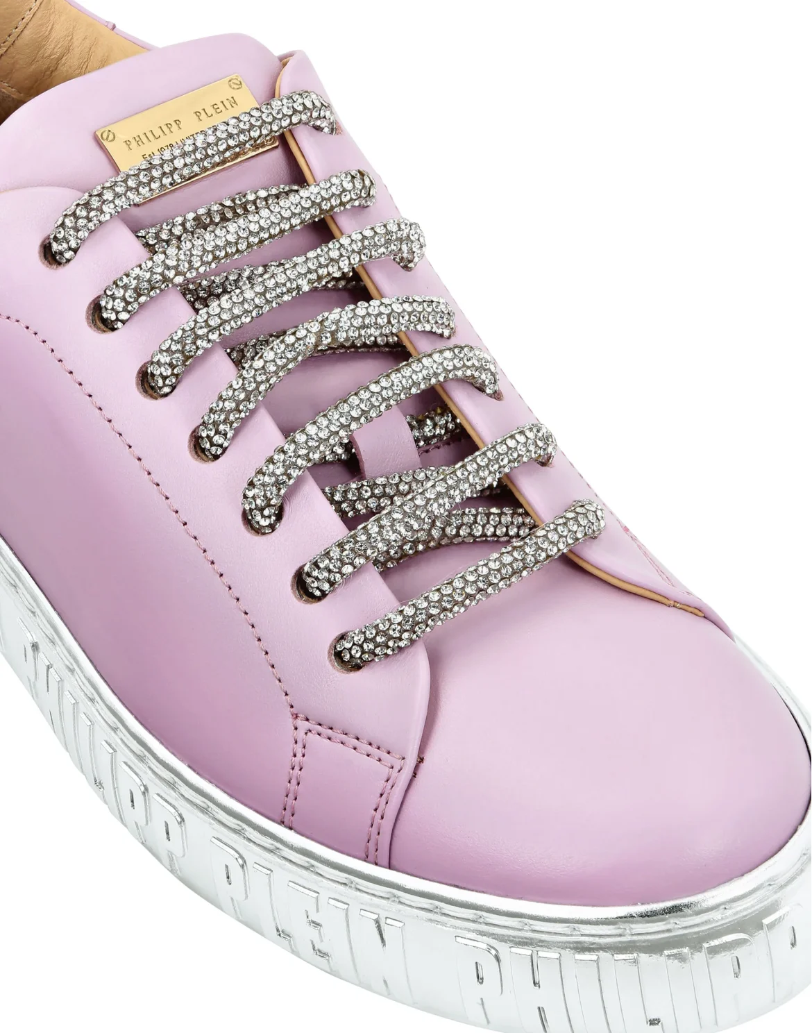 Strass Lo-Top Sneakers, цвет: Розовый