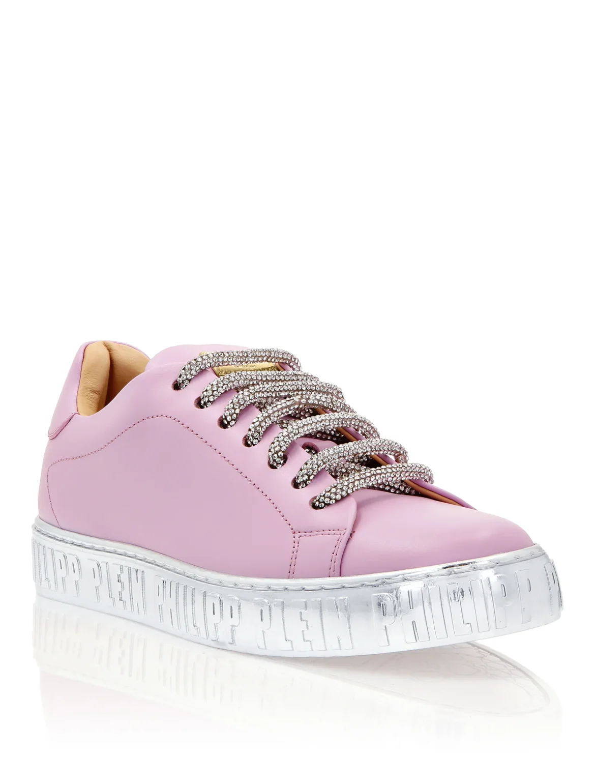 Strass Lo-Top Sneakers, цвет: Розовый