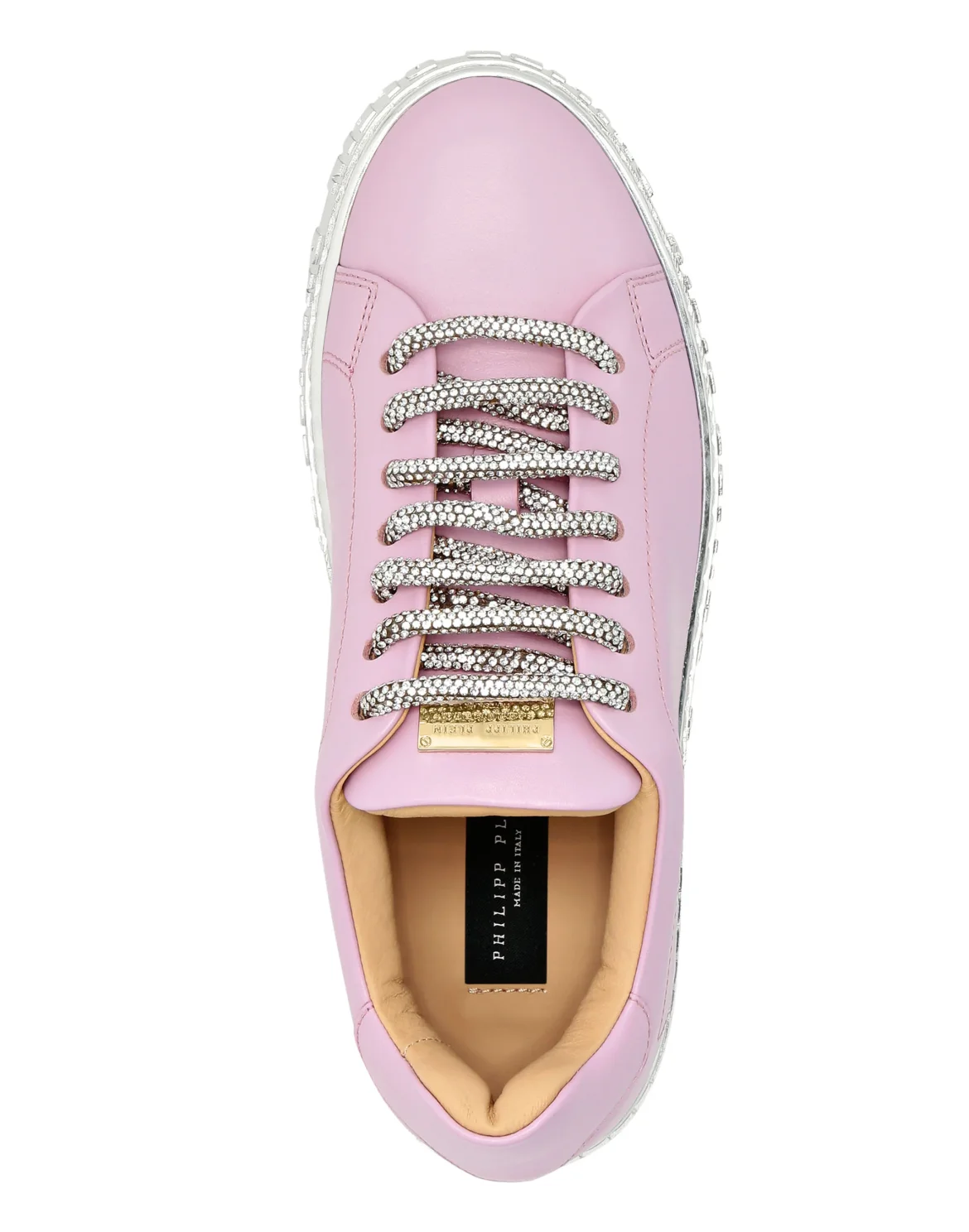 Strass Lo-Top Sneakers, цвет: Розовый
