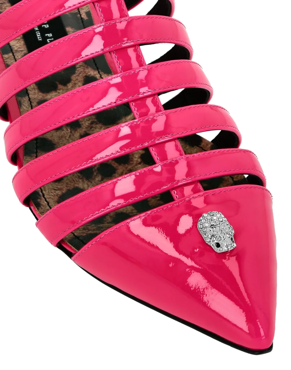 Vernice Sandals Flat Skull, цвет: Розовый