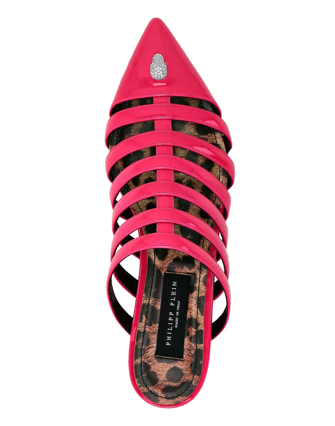 Vernice Sandals Flat Skull, цвет: Розовый