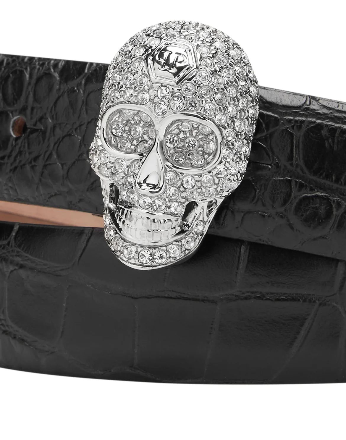 Crocco Printed Belt Skull, цвет: Черный