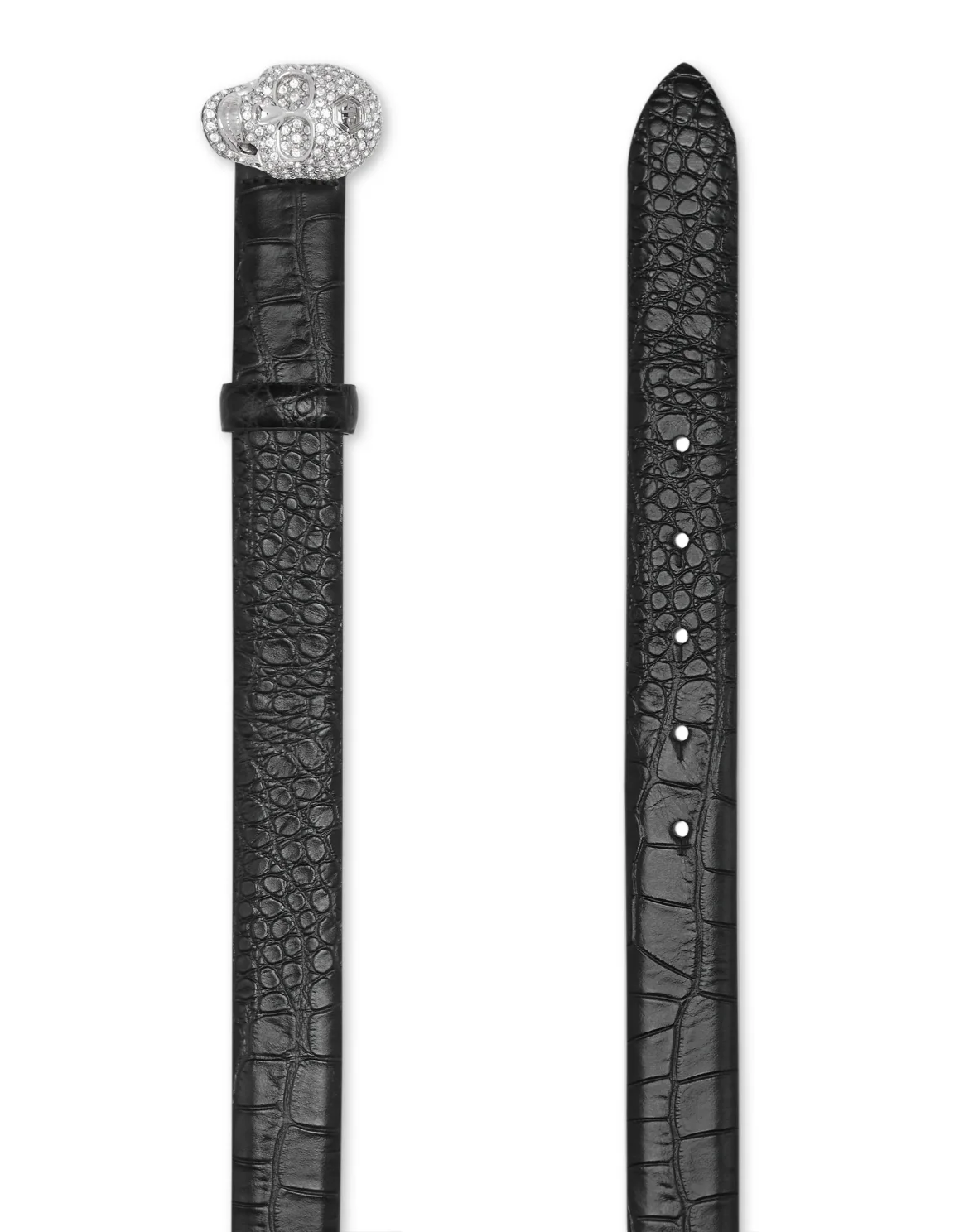 Crocco Printed Belt Skull, цвет: Черный