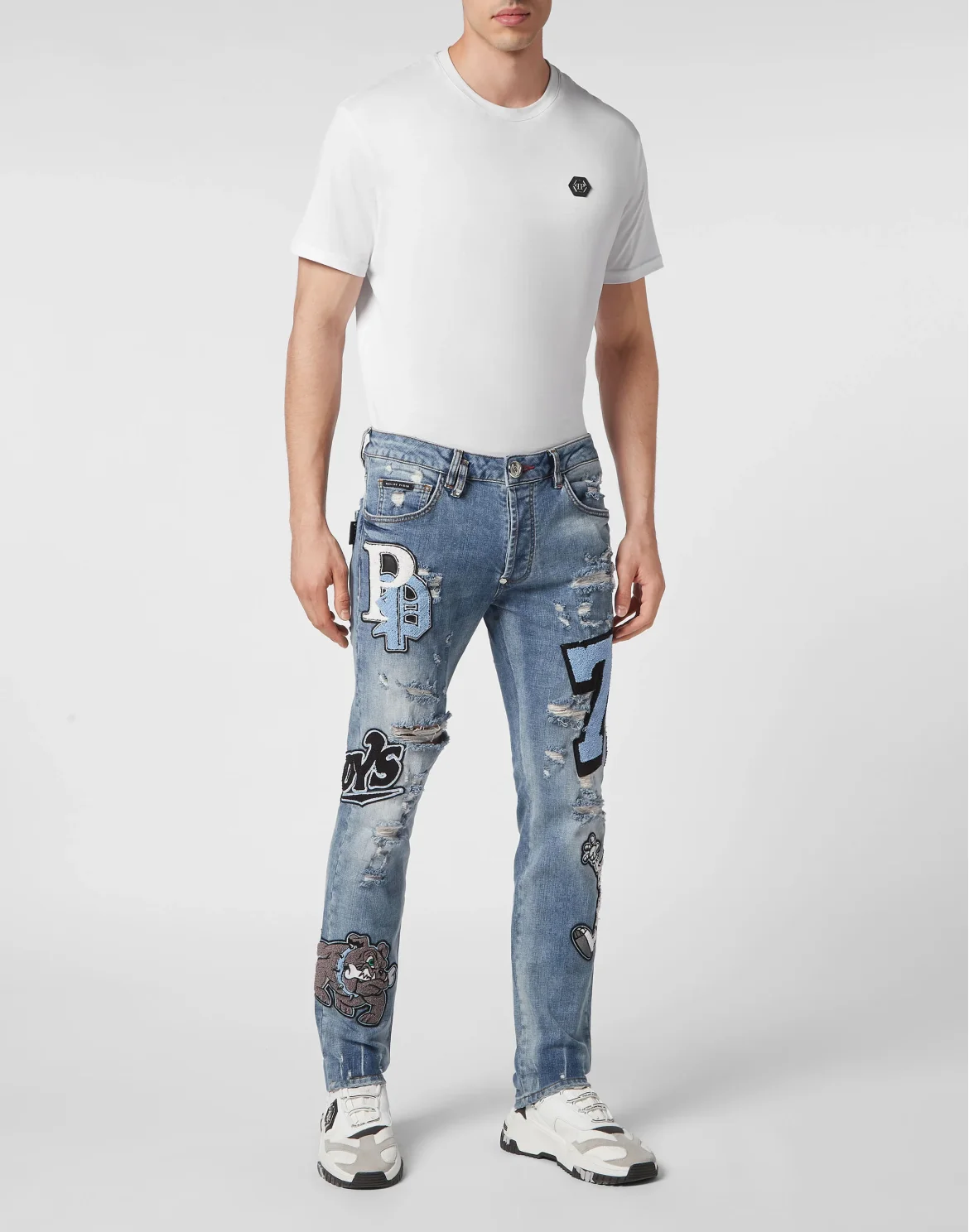Denim Trousers Super Straight Cut, цвет: Синий