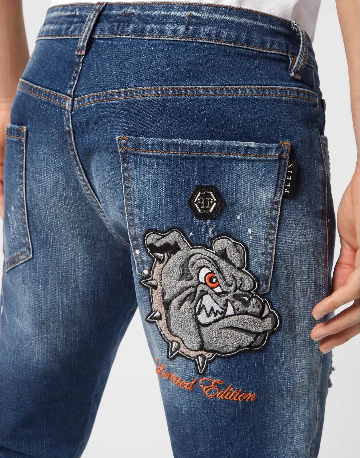 Denim Trousers Super Straight Cut, цвет: Оранжевый