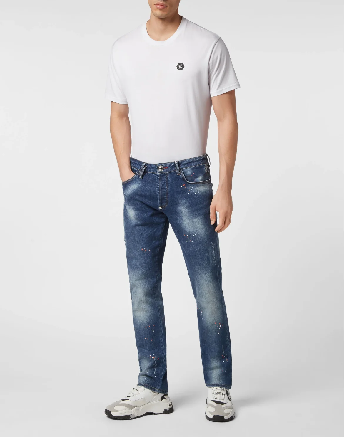 Denim Trousers Super Straight Cut, цвет: Оранжевый