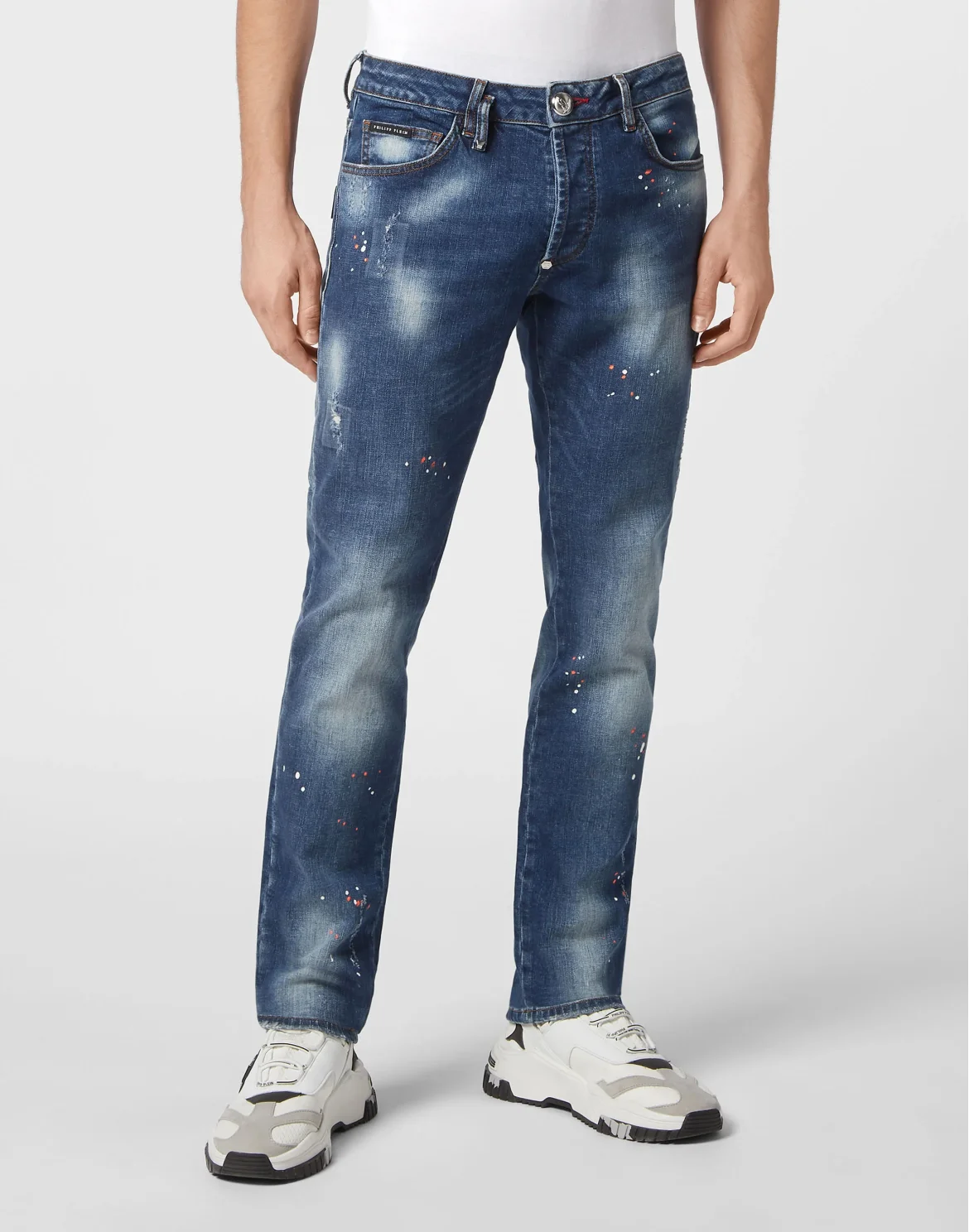 Denim Trousers Super Straight Cut, цвет: Оранжевый