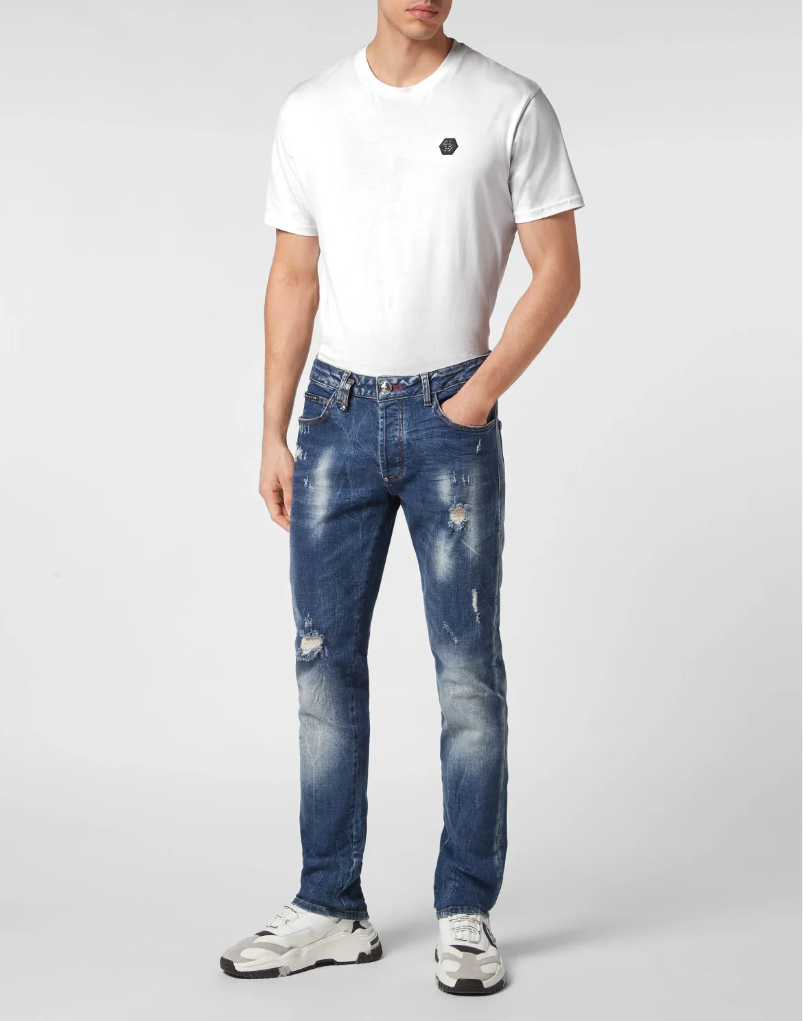 Denim Trousers Super Straight Cut, цвет: Синий