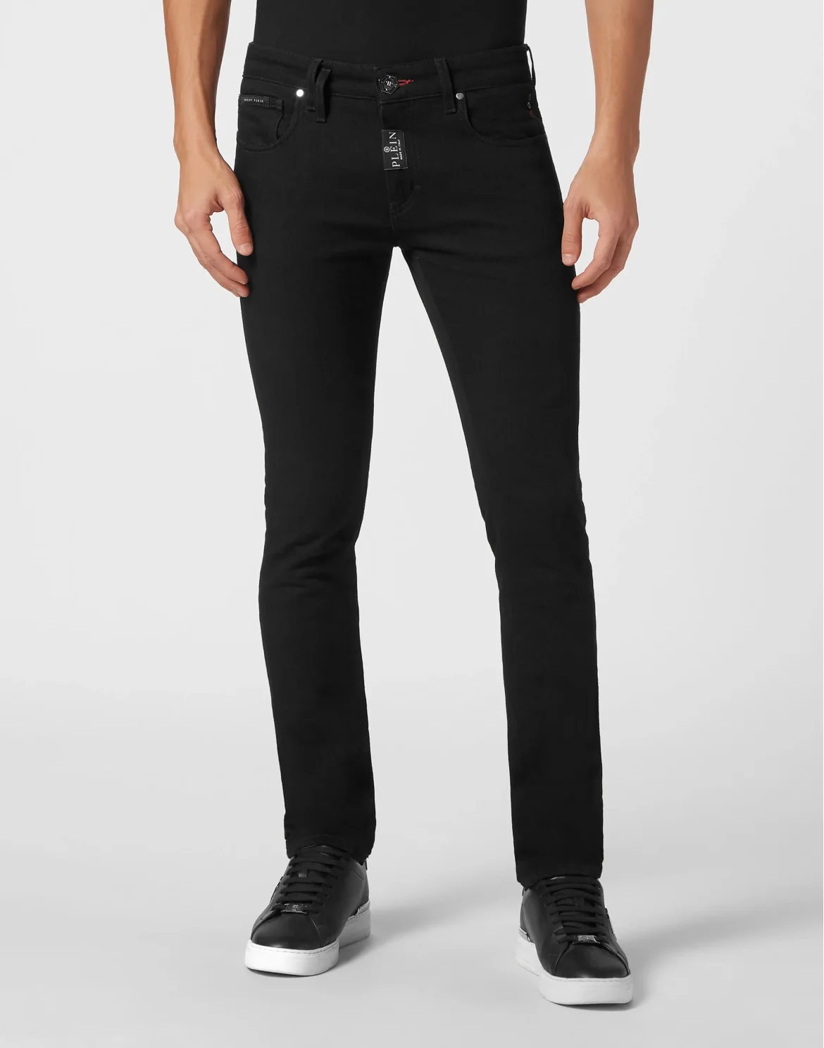 Denim Trousers Super Fit, цвет: Черный