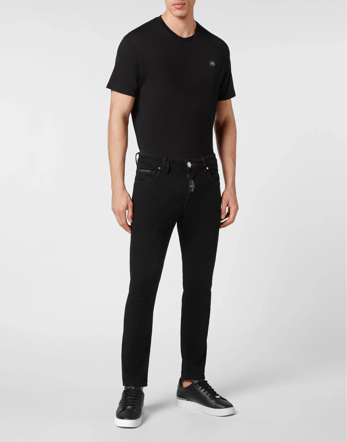 Denim Trousers Skinny Fit, цвет: Черный